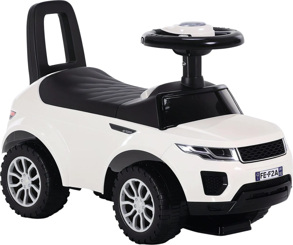 HOMCOM Quad Ride-On Gyermekautó Pedál Nélküli Baby Toy Racer Walker Hangszóróval 62x28x41.5cm | Aosom