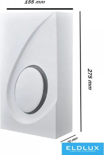UNIVERSO Gipsz fali lámpa 2xG9 275x155mm IP20 fehér