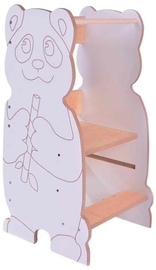 Tanulótorony PANDA fehér/juhar