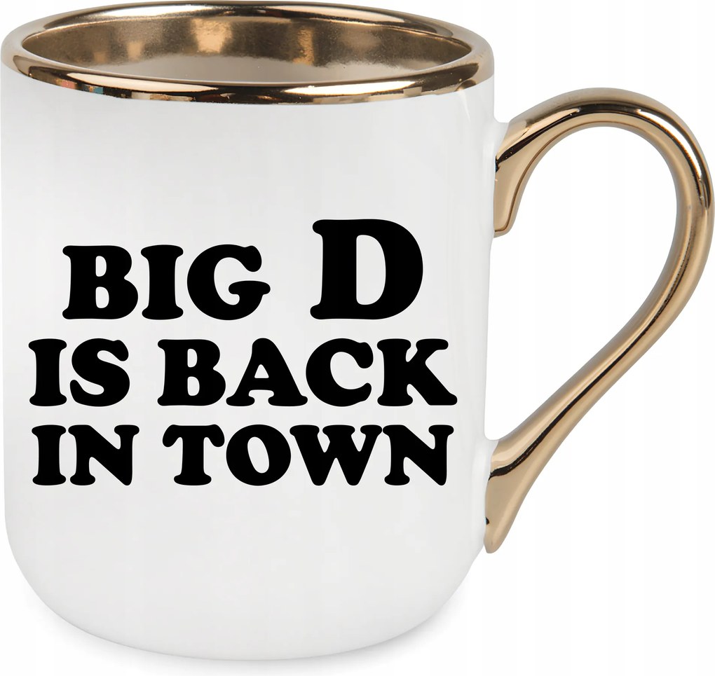 Bögre Elegant Arany Big D Is Back Ajándék Születésnap Karácsony+csomagolás