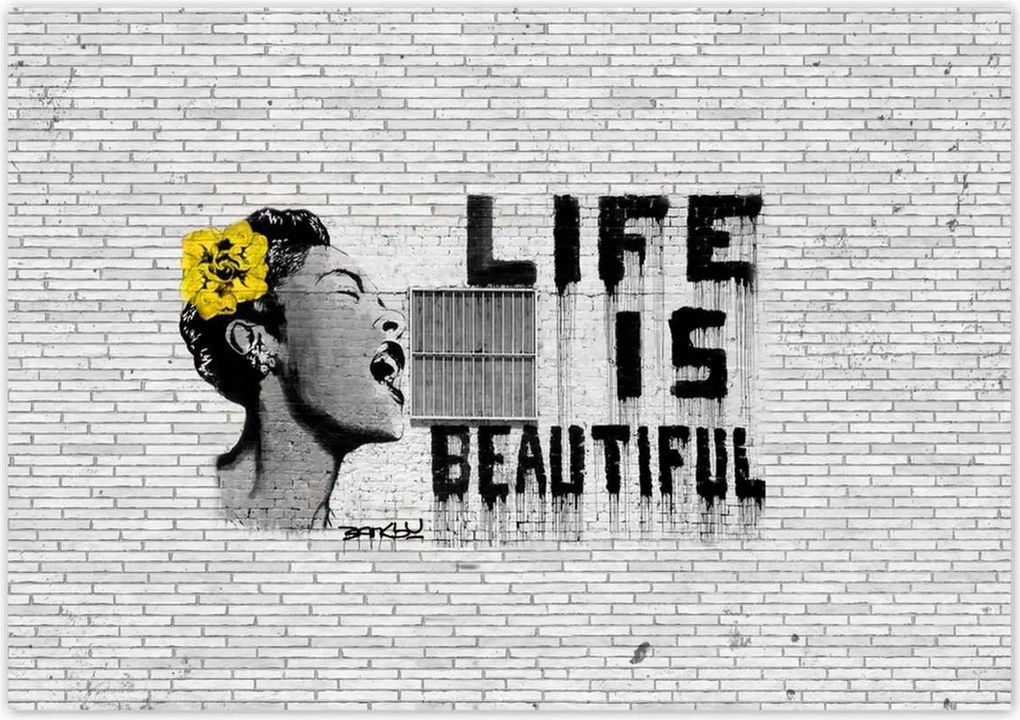 Poszterek 100x70 Banksy Life is beautiful