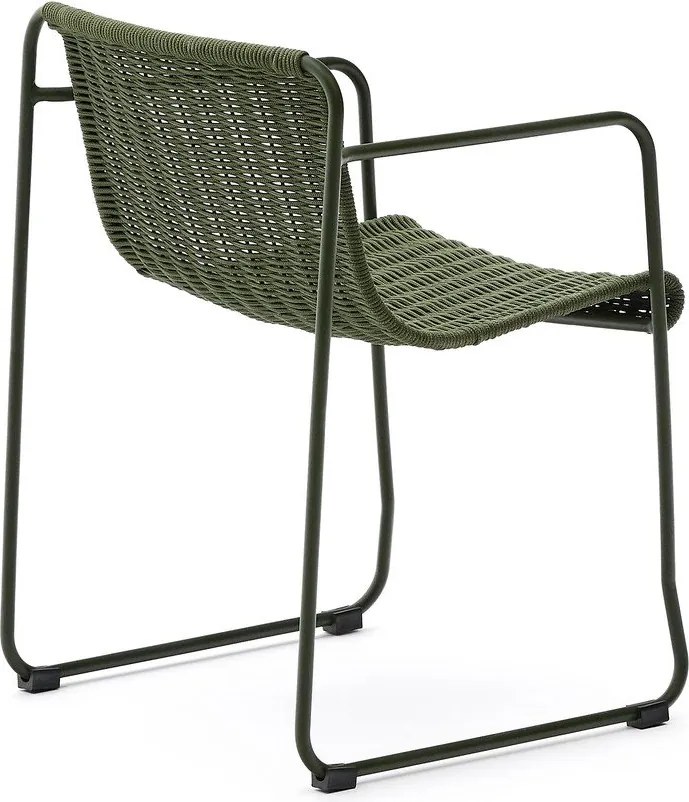 Zöld fém kerti szék Maurina – Kave Home