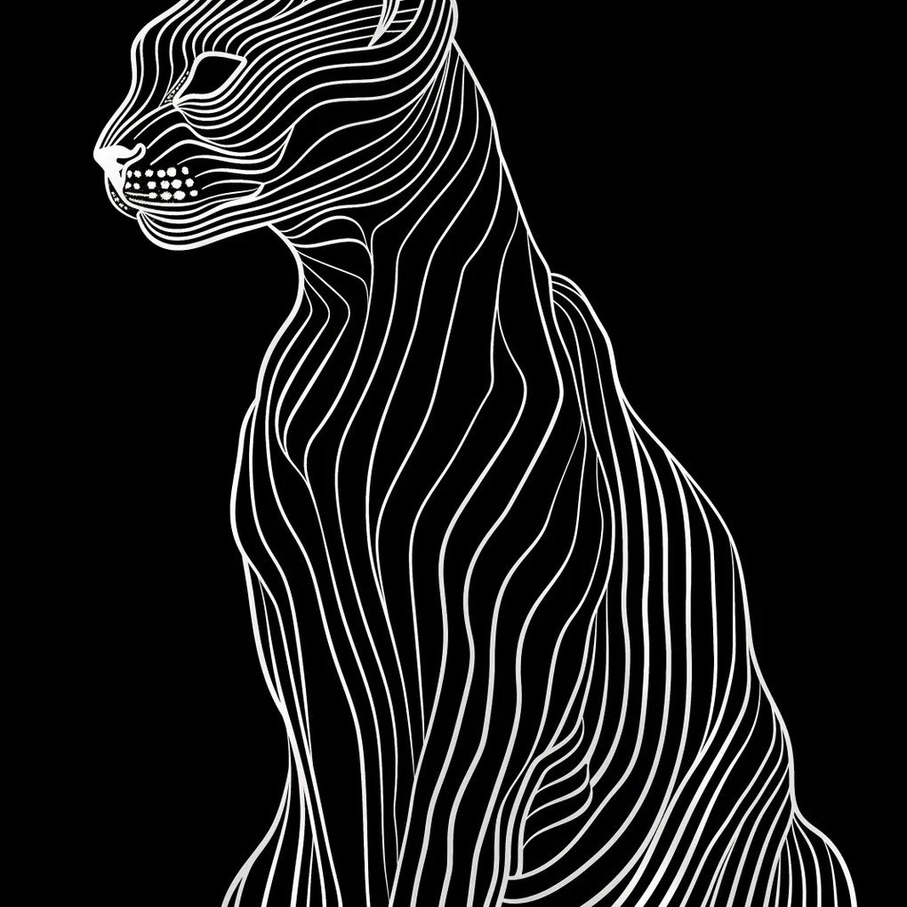 Poszter 20x20cm Minimális kontúr