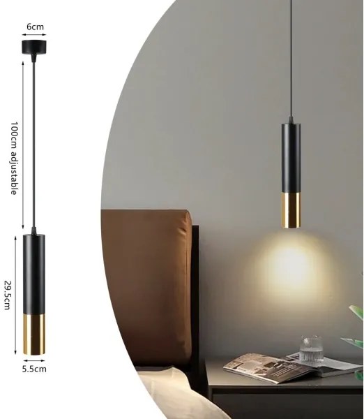 Immax 08252L - Csillár zsinóron PUNTO 1xGU10/9W/230V