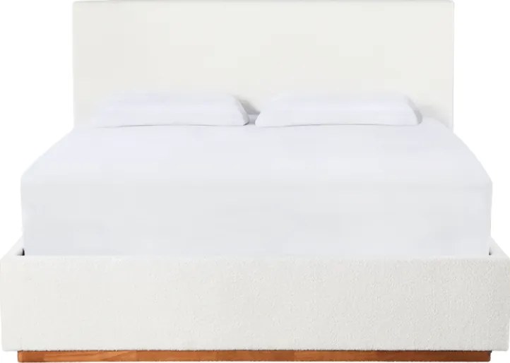 Ágy ráccsal és tárolóval, 180x200, fehér, NUVOLA