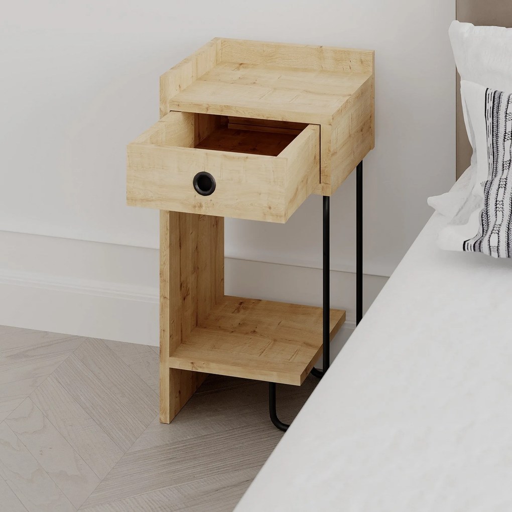 Éjjeliszekrény Sirius Left - Oak v2