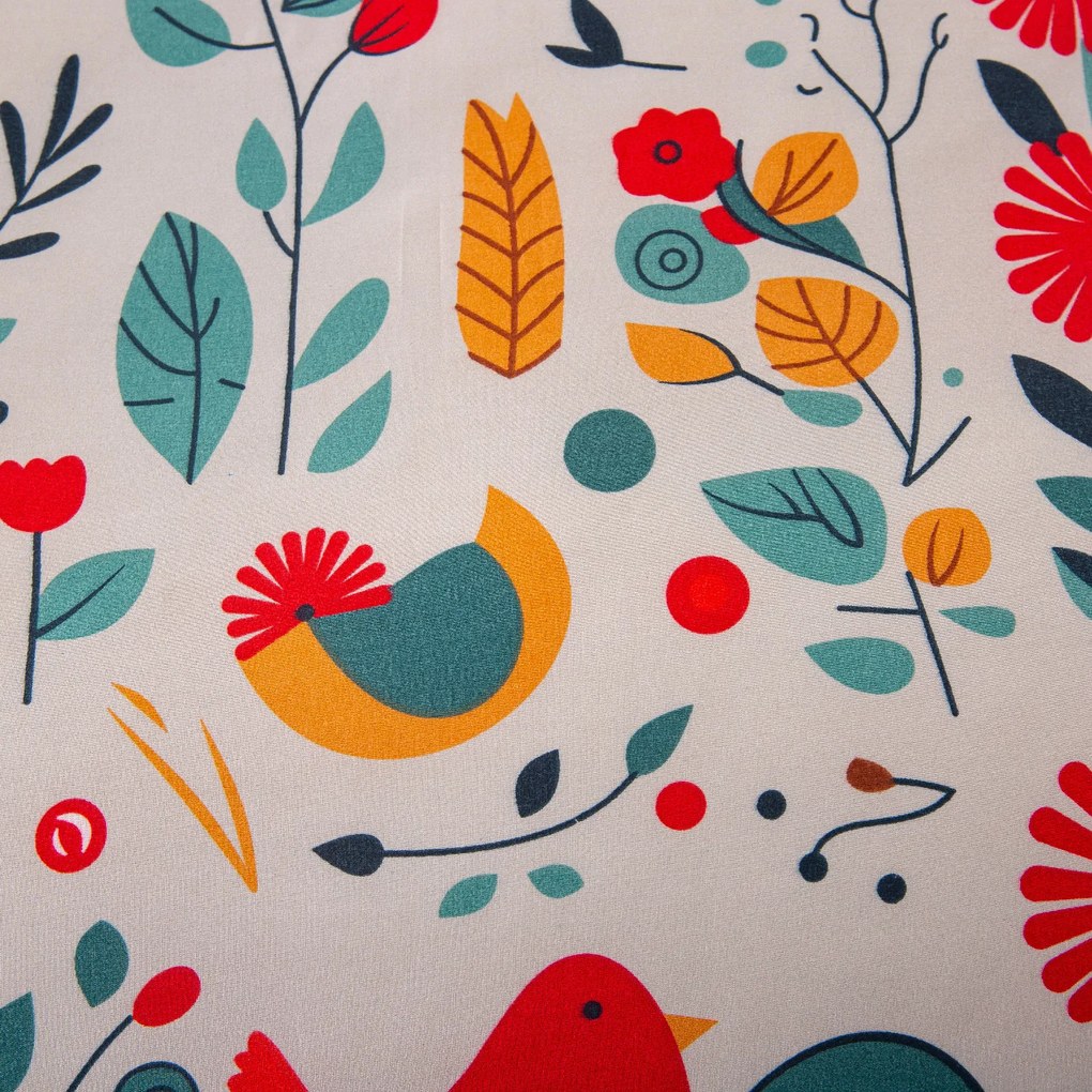 RETRO BIRD színes mikroszálas ágyneműhuzat Ágyneműhuzat mérete: 70 x 90 cm | 140 x 200 cm
