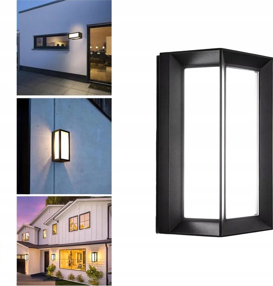 Kültéri fali lámpa LED-es homlokzati fali lámpa mozgásérzékelővel