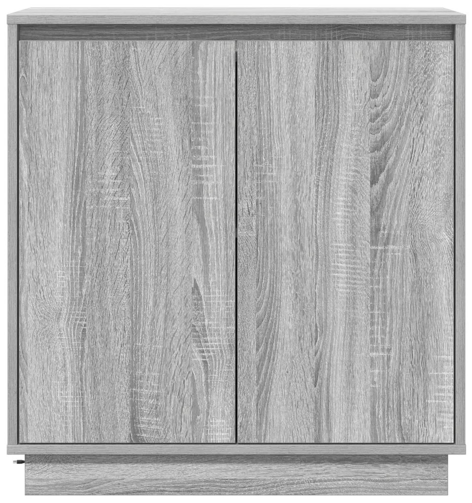 LED-es szekrény, szürke sonoma, 71x34,5x75 cm, műszaki fa