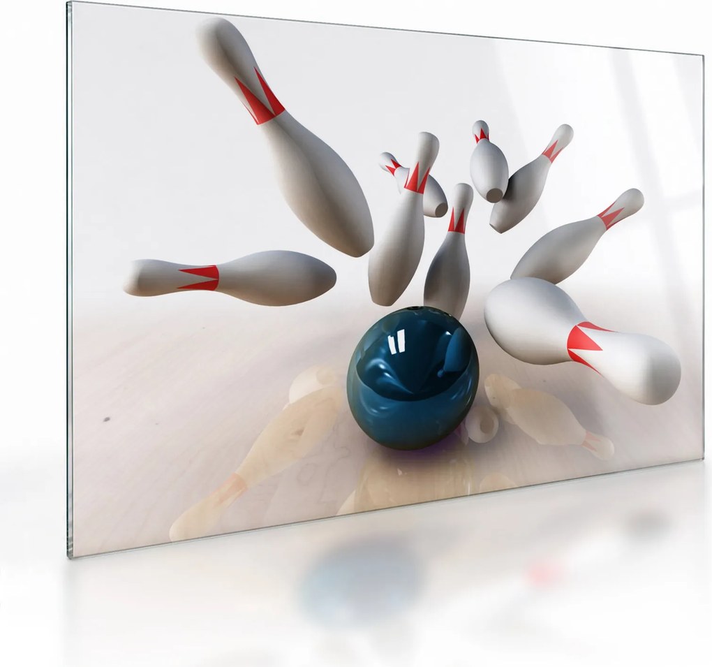 Kép - bowling (üvegen) (70x50 cm)