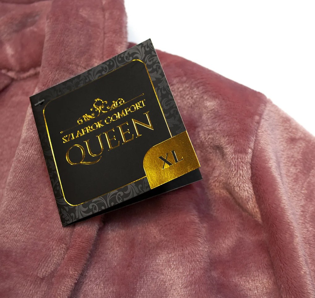 Queen mikroszálas fürdőköpeny rózsaszín TiaHome - M