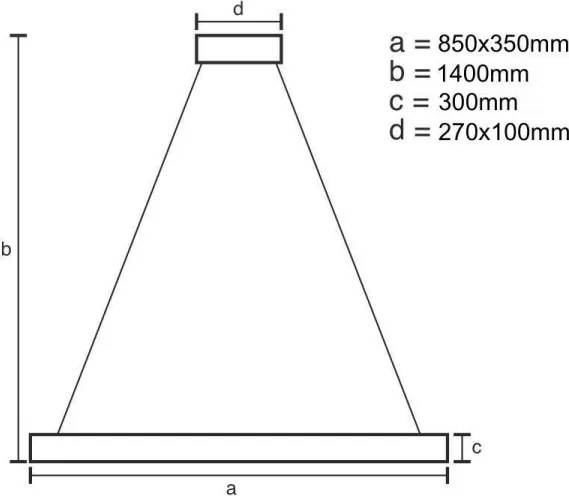 LED állítható fényerejű kristály csillár kábellel LED/90W/230V + DO
