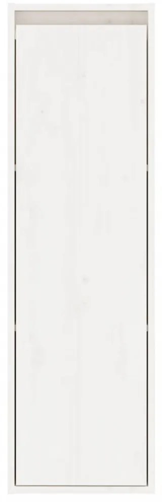 2 db fehér tömör fenyőfa faliszekrény 30 x 30 x 100 cm
