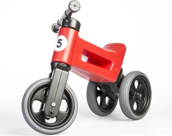 Funny Wheels - RIDER SPORT 2 az 1-ben futóbicikli és roller, piros/fekete