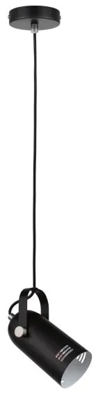 Paulmann 79766 - LED 1xE27/8W LAVEA függőlámpa kábellel 230V fekete