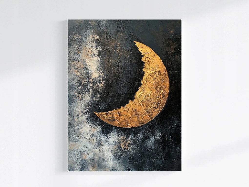 Canvas Vászonkép Absztrakt Ég Éjszaka Hold Új Luna Űr 75x100