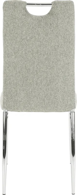 Étkezőszék, bézs melír/króm, OLIVA NEW