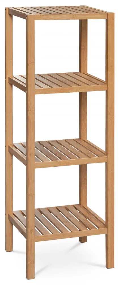 DR-011-4 Raft Din Bambus Masiv În Culoare Naturală, 4 Compartimente, Capacitate De Încărcare 12 Kg