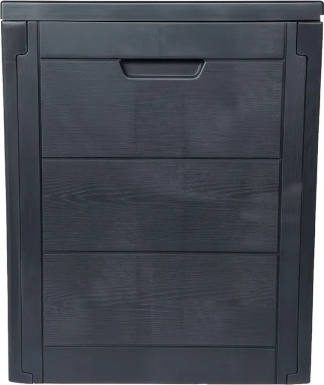 Kerti tároló box 56x43x53 cm, műanyag, szürke, AZB-G2035 GREY