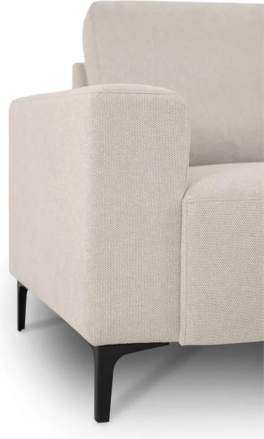 Bézs zsenília sarokkanapé (jobb oldali-heverő résszel) Fabian – Scandic