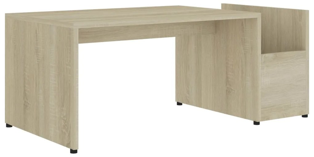 Sonoma tölgy színű szerelt fa dohányzóasztal 90 x 45 x 35 cm