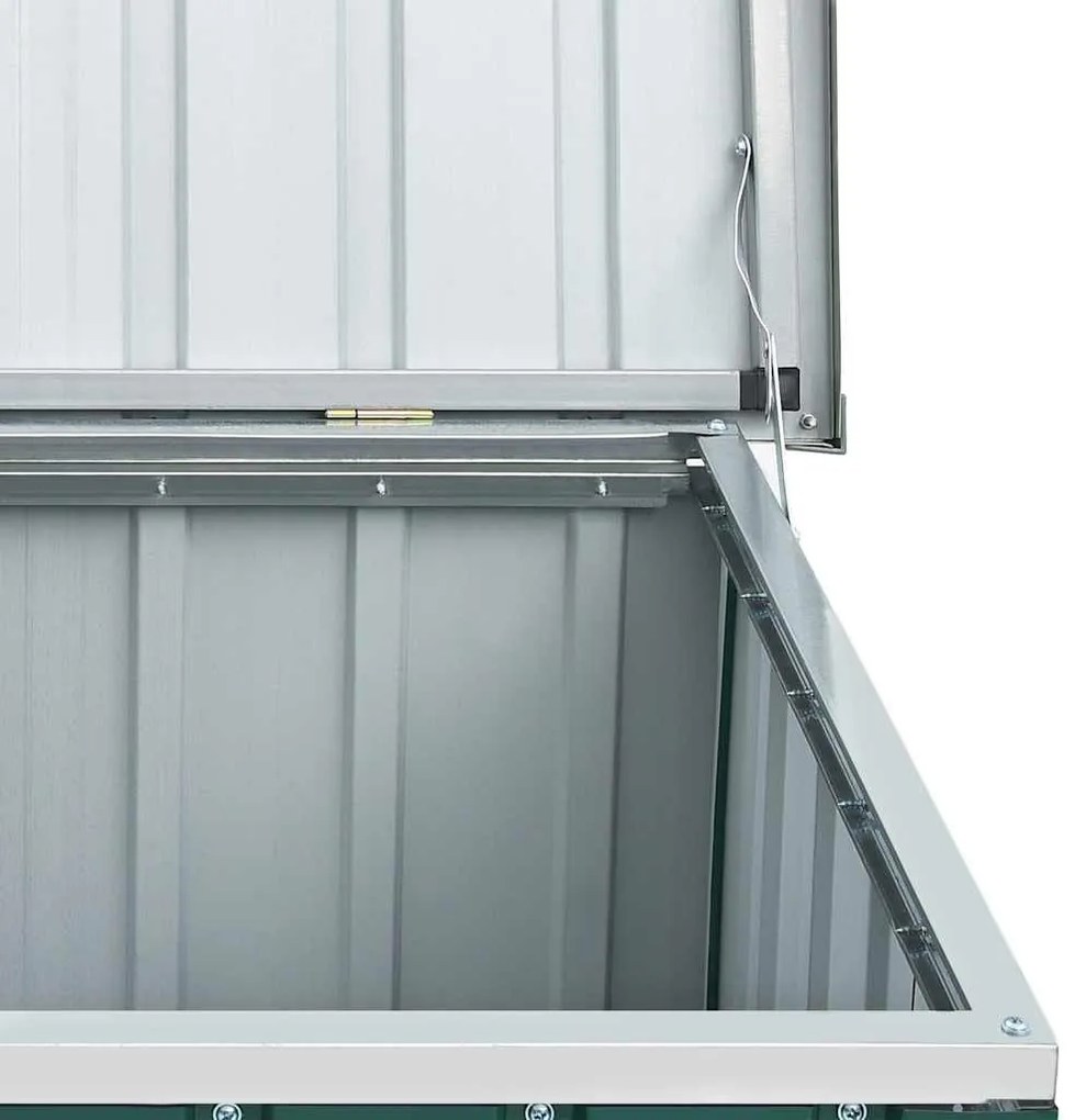 zöld kerti tárolóláda 149 x 99 x 93 cm