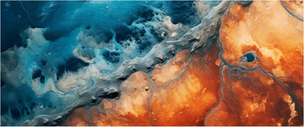 Kép - Víz és tűz (120x50 cm)
