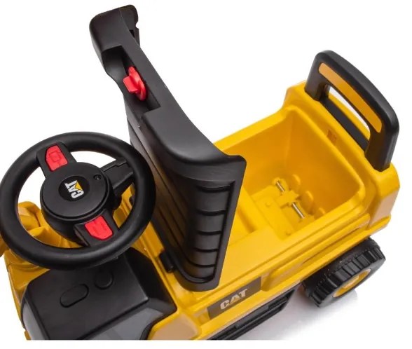 Push autó kotrógép CAT 2xAA sárga/fekete