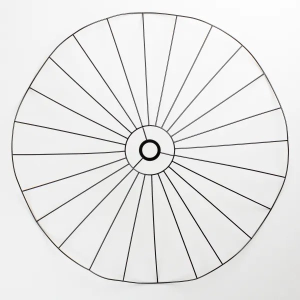 Brilagi - CERIA WIRE LED csillár, drótkábeles függesztéssel, 1xE27/40W/230V, átmérő 80 cm, fekete