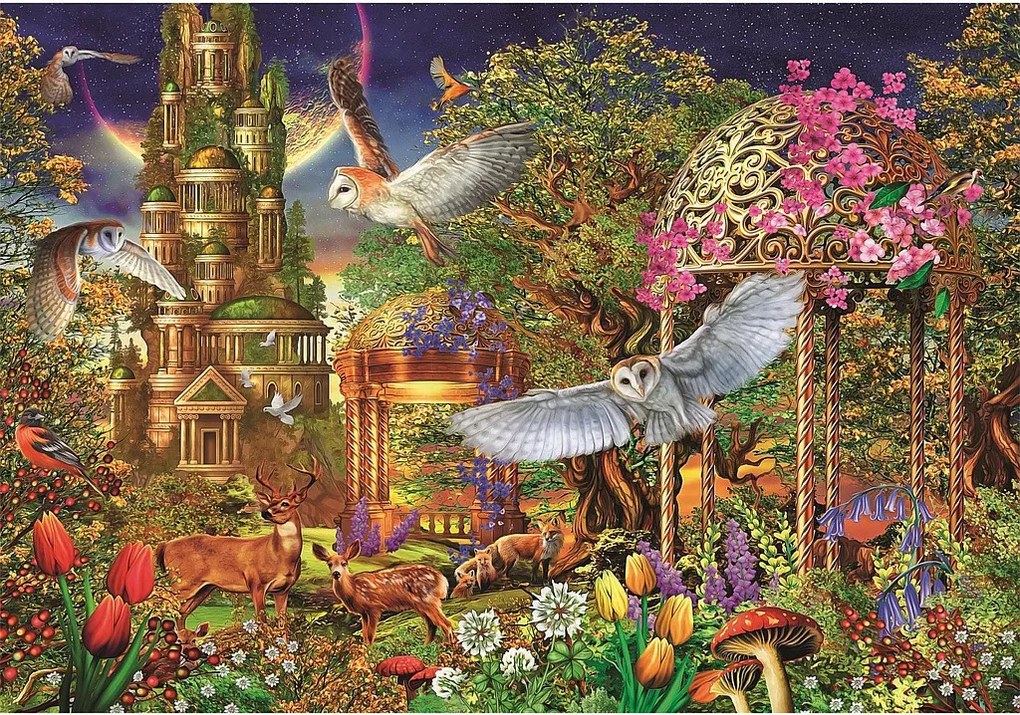 Fantázia kert Woodland 1500 db-os Compact puzzle Clementoni