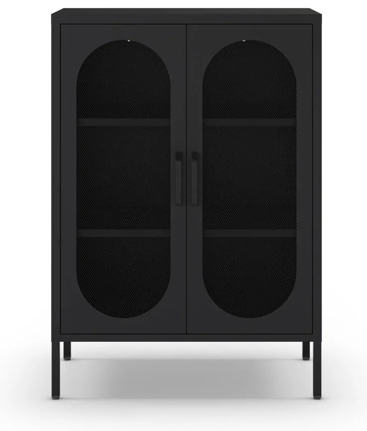 Fekete szekrény 70x100 cm Diora – Marckeric