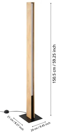 Eglo 900392 - LED RGBW Dimmelhető állólámpa ANCHORENA-Z LED/35W/230V