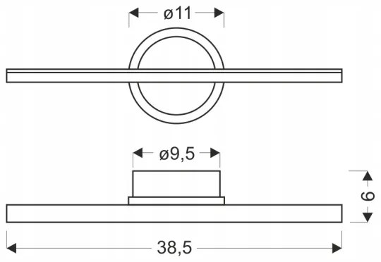 LED fali lámpa BATUTA LED/10W/230V bézs