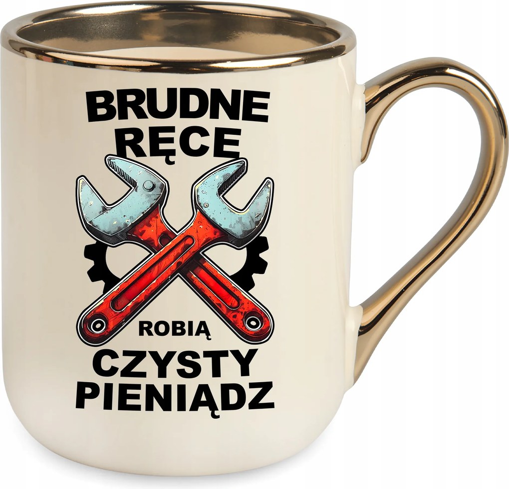 Bögre Elegáns Bézs Mechanika Piszkos Kezek Tiszta Pénz Ajándék