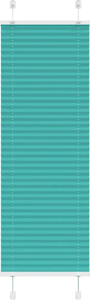 vidaXL pliszírozott redőny Benzinzöld 40x100 cm szövetszélesség