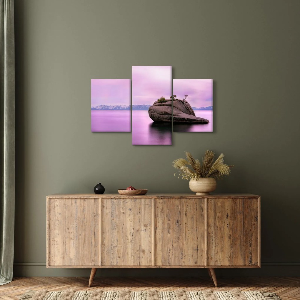 Kő a tengerben képe (90x60 cm)