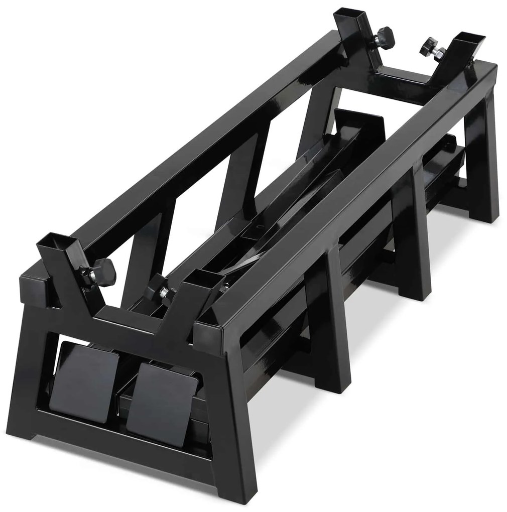 monzana® Fából készült vágóállvány rögzítő konzollal - 77x50x105 cm
