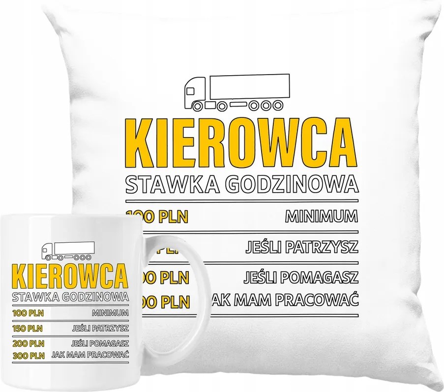 Bögre szett Légzsák sofőr teherautó vicces Ajándék ötlet