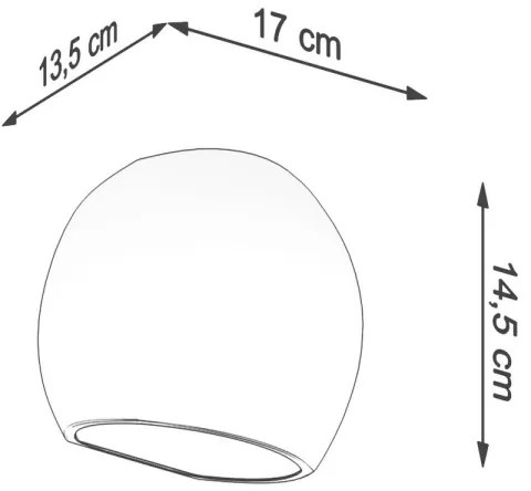 Sollux SL.1026 - Fali lámpa GLOBE 1xE27/60W/230V fényes fehér