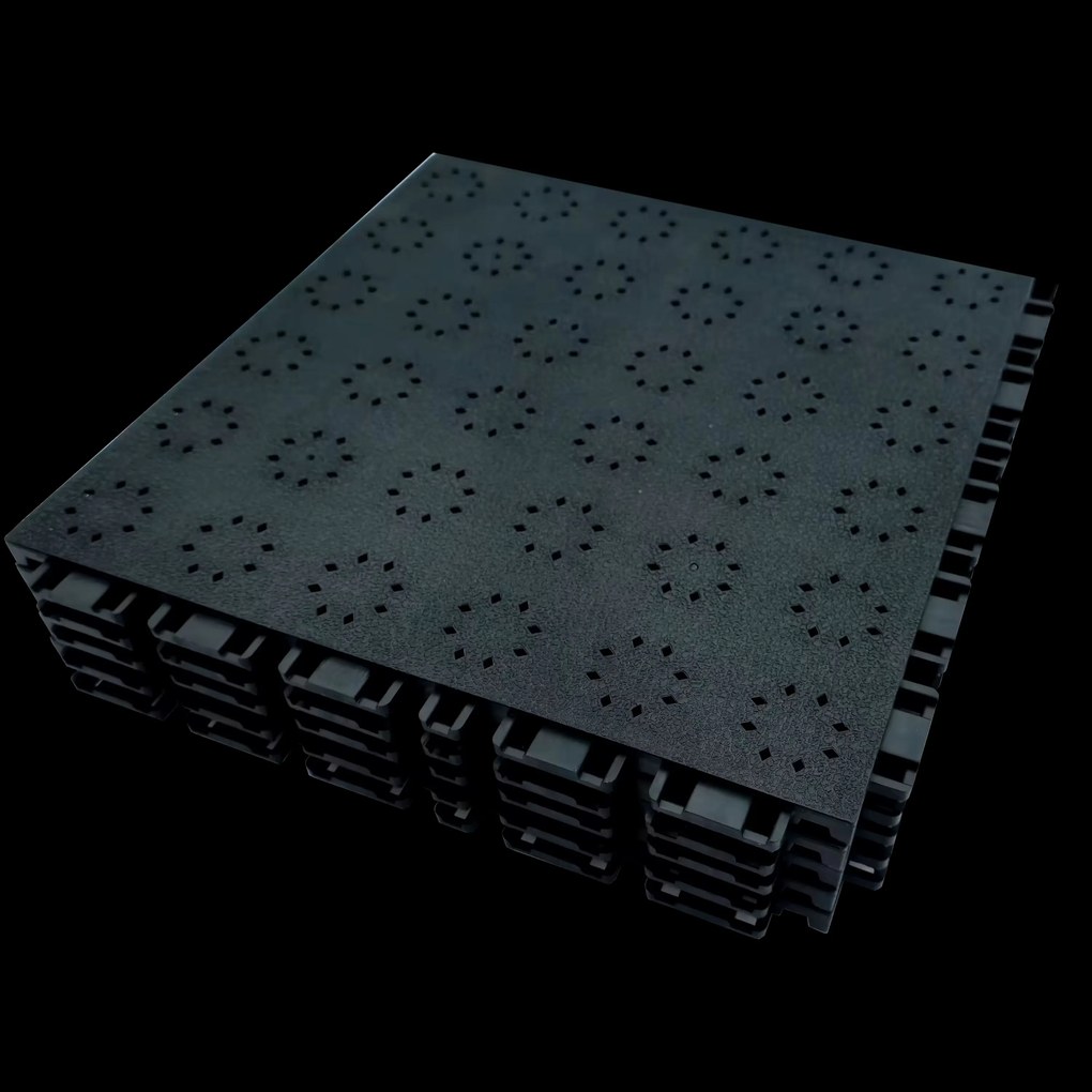 TPE padlólap összecsukható pavilon alá (30x30 cm) - Sátor 2×2 = 49 db (felület 212 × 212 cm)