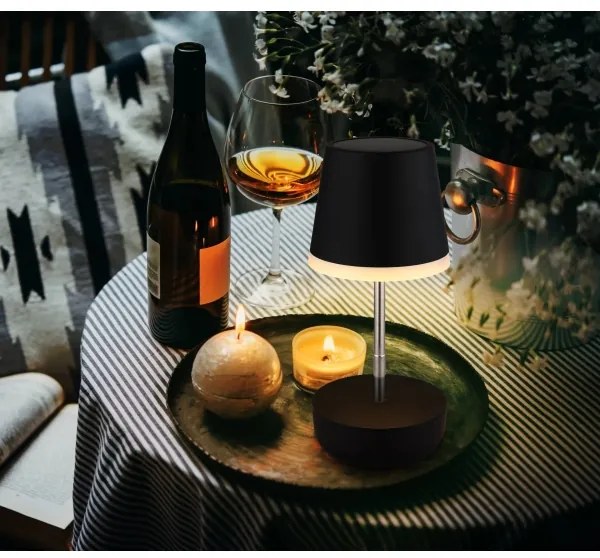 Globo 36638S - LED napelemes lámpa 10xLED/0,06W/3V IP44 fekete