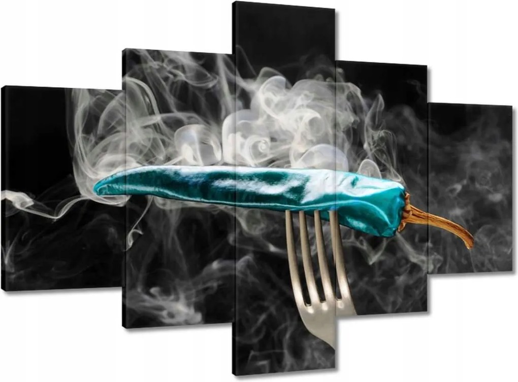 Vászonkép 100x70 Kék paprika