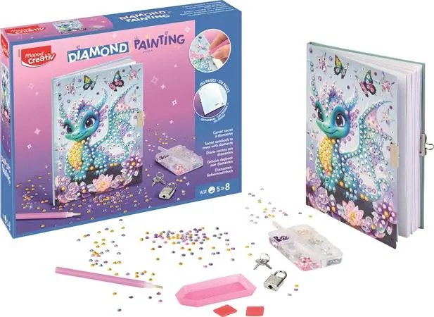 Gyémántmozaik titkos napló, MAPED CREATIV Diamond Painting (IMAC906909)