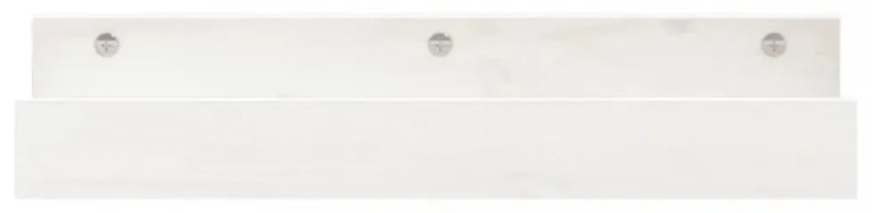 2 db fehér tömör fenyőfa fali polc 50 x 12 x 9 cm