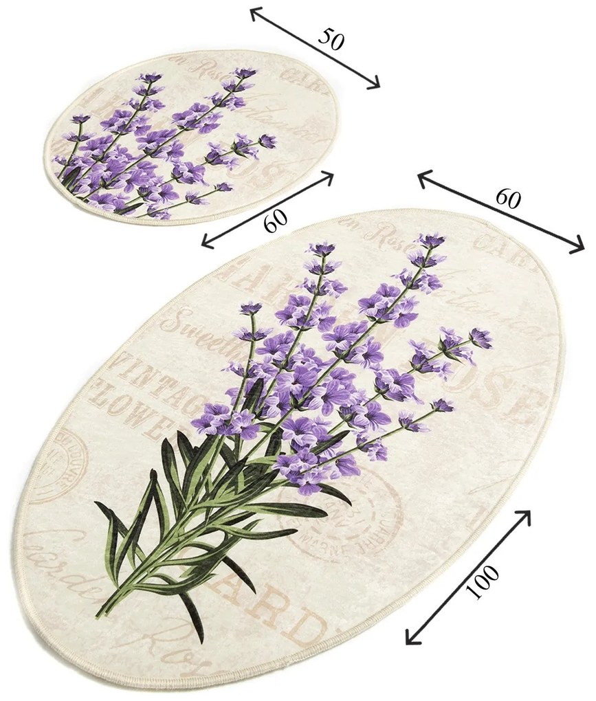 Fürdőszobaszőnyeg Szett (2 db) Lavender Djt