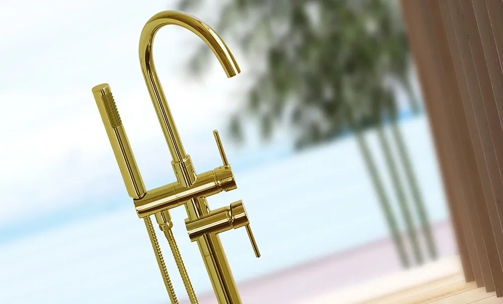 Szabadon álló csaptelep Rea Lungo  Ortis Gold
