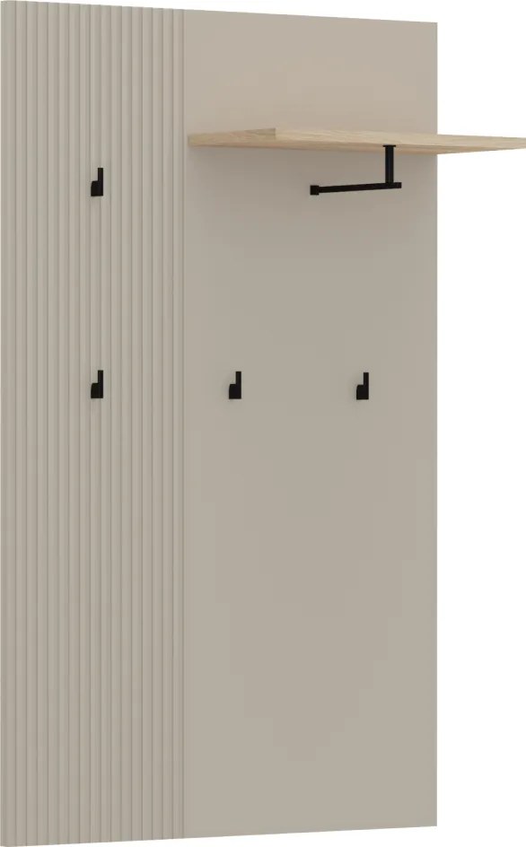 Akasztópanel 85, szürkésbarna Taupe/silverjack tölgy, DOMCA