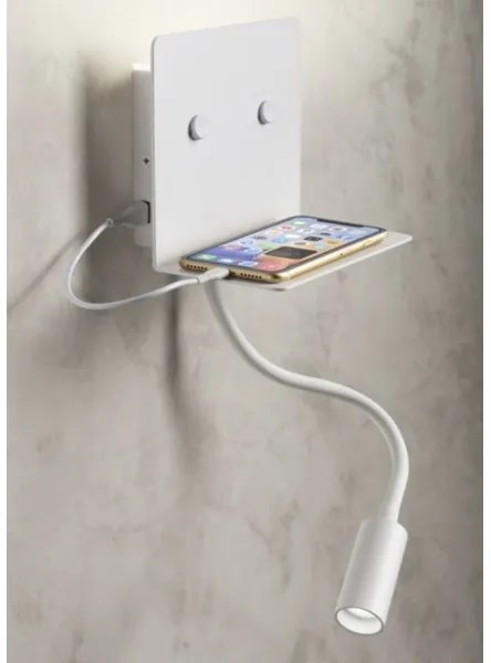 Redo 01-3210 - LED fali lámpa MOKA LED/6W + LED/3W/230V CRI90 fehér