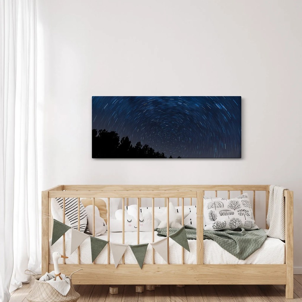 Éjszakai égbolt képe (120x50 cm)