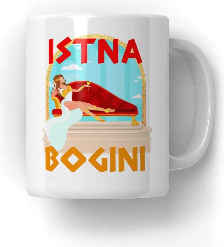 Bögre Igazi Istennő Ajándék Nő Feleség Lány